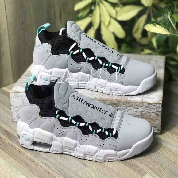 Nike Air More Money GS Wolf Grey Kids AUTHENTIC - Picture 4 of 8